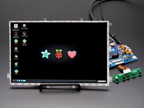 10.1" Display & Audio 1280x800 IPS - HDMI/VGA/NTSC/PAL [Discontinued] by The Pi Hut - The Pi Hut