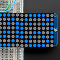 16 x 8 1.2" LED Matrix + Backpack - Ultra Bright Round Blue LEDs by Adafruit - The Pi Hut