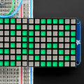16 x 8 1.2" LED Matrix + Backpack - Ultra Bright Square Green LEDs by Adafruit - The Pi Hut