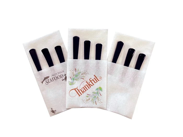 17"x17" 5” Pocket Fold White Airlaid Dinner Napkin 300ct SKU CP405