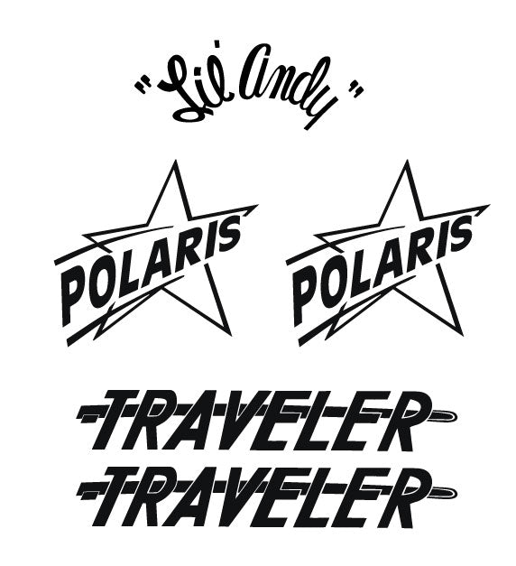 1965 Polaris Traveler Lil-Andy Decal Set
