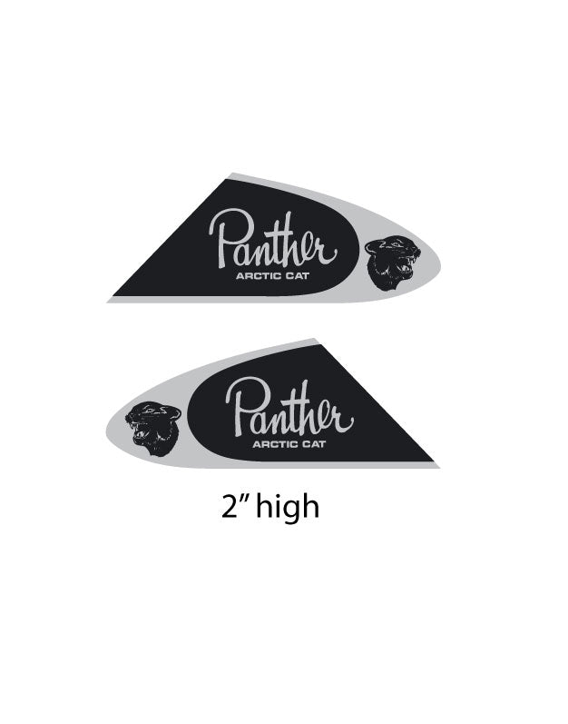 1968 Panther small logo  (reflective)
