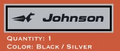 1969 Johnson Challenger Johnson Decal