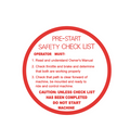 1970-71 Polaris Safety Check List Decal (Circle)
