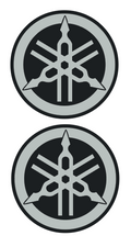 1970-76 Yamaha Fork Logo Chrome Decals