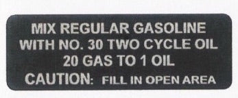1970's Arctic Cat Fuel Mixture Decal