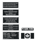 1970's Ski Doo Assorted Warning Decals