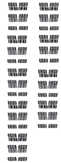 1971 Arctic Cat Puma Big Mouth Engine Size Decals