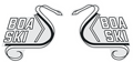 1971 Baby Boa-Ski Hood Decals (5.5" h)