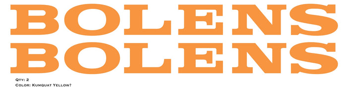 1971 Bolens Tunnel Decals