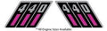 1972 Arctic Cat Panther Engine Size Decals