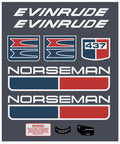 1972 Evinrude Norseman Decal Kit