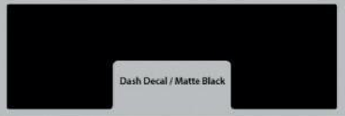 1972 Moto Ski Bullet Matte Black Dash Decal