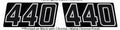 1973-74 Arctic Cat El Tigre 440 Engine Model Decal