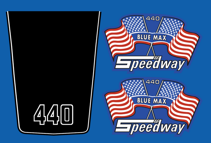 1973, 74 SPEEDWAY 440 Blue Max
