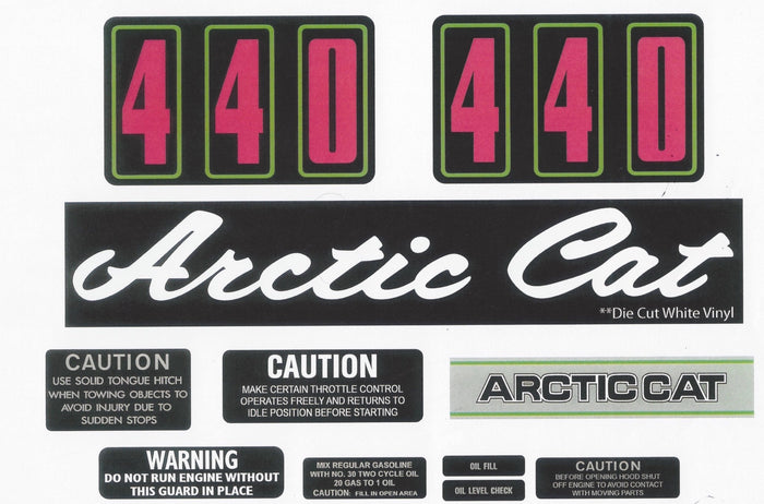 1973 Arctic Cat Puma Decal Kit