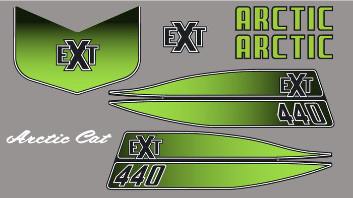 1973 Arctic Cat EXT 440 Porter Decal Set