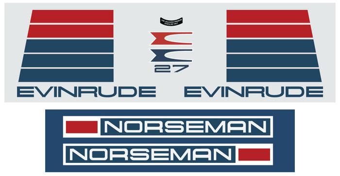 1973 Evinrude Norseman 27 Decals