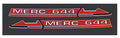 1973 Mercury Hurricane Mark I 644 Hood Decals