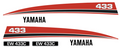 1973 Yamaha EW 433C Hood and Tunnel Decals