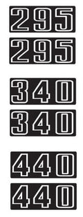 1974 Arctic Cat Cheetah / Panther Engine Decals