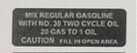 1974 Arctic Cat El-Tigre 295/400 Mix Gasoline Decal