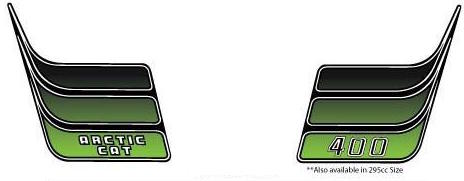 1974 Arctic Cat El Tigre 295/400 Top Hood Decals