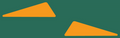 1974 Skiroule RTX Orange Reflective Triangle Decals