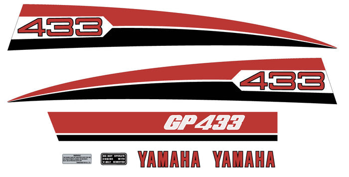 1974 YAMAHA GP 433 Hood Decals