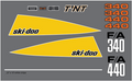 1975 Ski Doo F/A TNT Decal Set