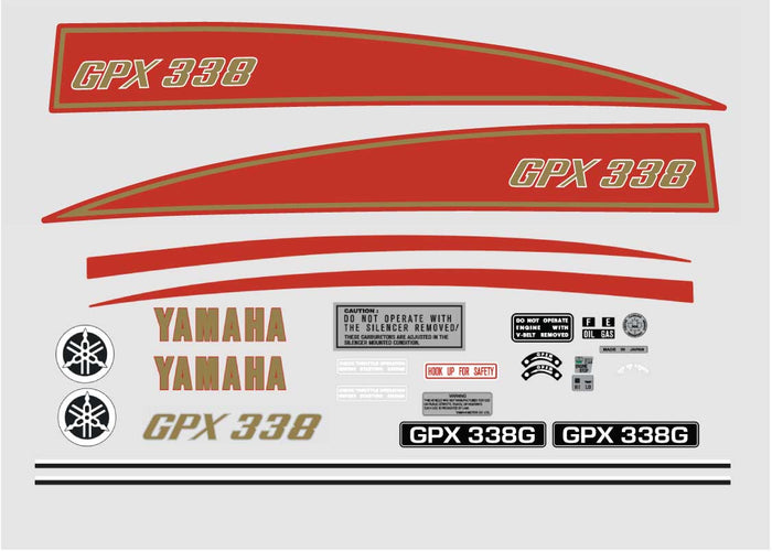 1975 Yamaha GPX Decal Set