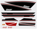 1976 Skiroule Laser Hood / Tunnel Decals