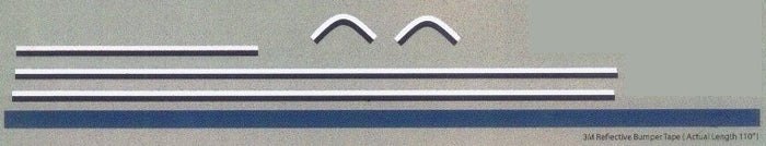 1976 Sno Jet Bumper Tape and Stripe Decals