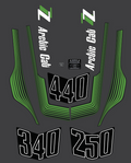 1977 Arctic Cat Z Sno Pro Decal Set