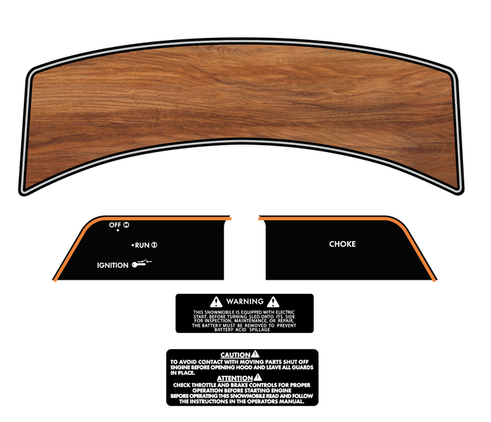 1978 Arctic Cat Pantera Fan Cooled Dash Decals