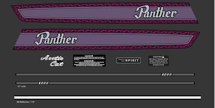 1978 Arctic Cat Panther 4000 Decals