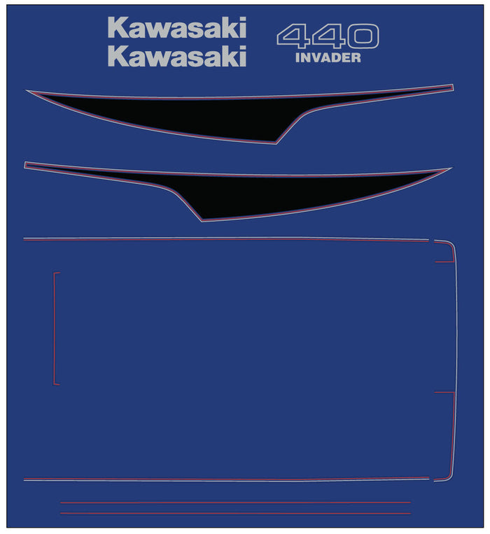 1979 - 1980 Kawasaki Invader Decal set