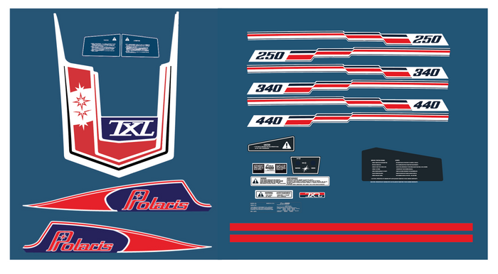 1979 Polaris TXL Decal Kit