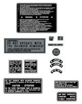 1979 Yamaha SRX Warning Decal Set