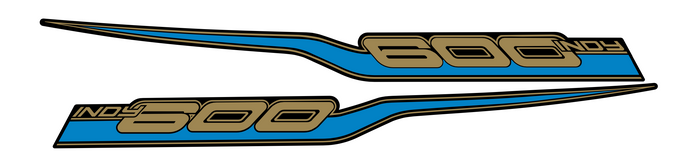 1985 Polaris 600 Indy Hood Decals