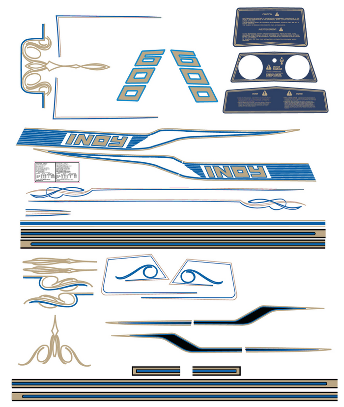 1985 Polaris 600 Indy SE Decal Kit