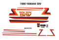 1988 Yamaha SRV Decals
