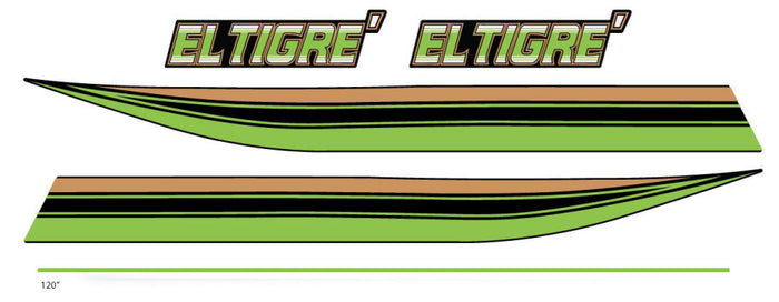 1989 Arctic Cat El Tigre Dood Decals