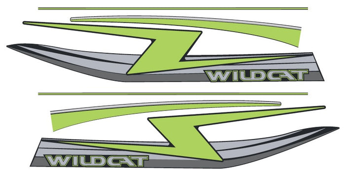 1990 Arctic Cat Wildcat Side Hood Decals