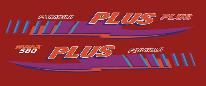 1993 Formula Plus Ski Doo Hood Decals