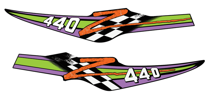 1995 Arctic Cat 440Z Fan Cooled Hood Decals