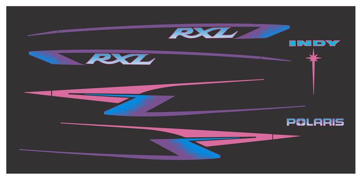 1996 Polaris RXL Hood Decals