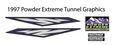 1997 Powder Extreme Arctic Cat Tunnel Decals