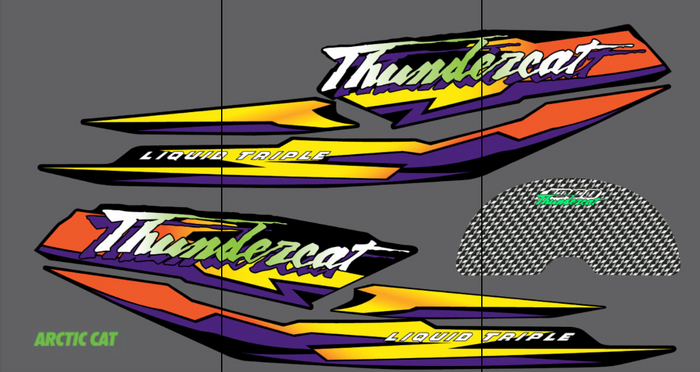 1998 Arctic Cat Thundercat Hood Decals
