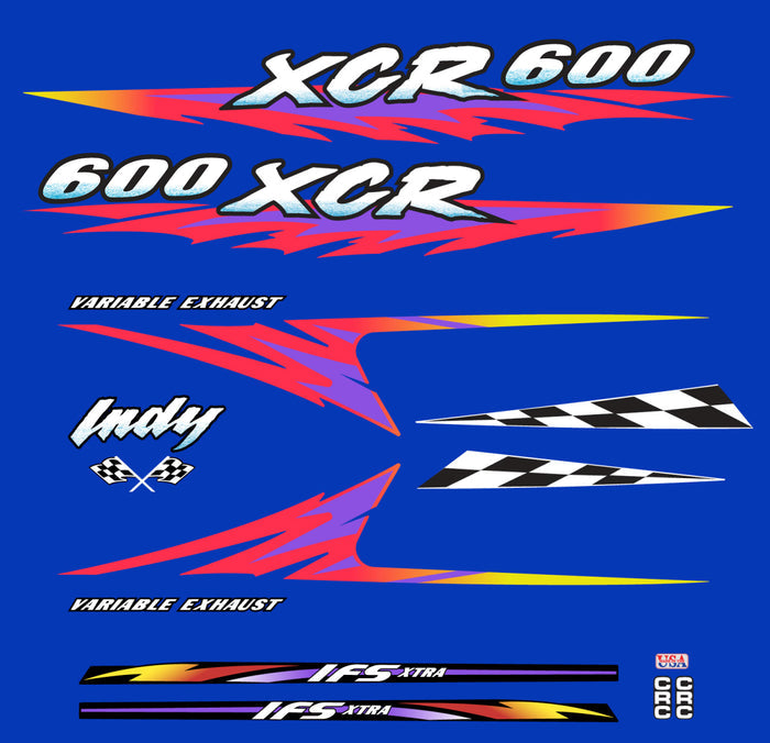 1999 Polaris XCR 600 Hood & IFS Decals